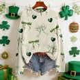 thumbnail image 2 of St Patricks Day Sweater Women Long Sleeve Irish Oversized Saint Patty Pullover Plus Size Sweater, 2 of 7