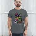 thumbnail image 3 of Tee Hunt My Schnauzer Colors My World T-Shirt Dean Russo Pet Dog Mom Men's Tee, Charcoal, Medium, 3 of 5