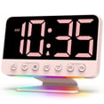 thumbnail image 1 of Reloj despertador digital Odokee Sakura Pink con sonido de 5 alarmas, 1 of 8