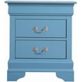 thumbnail image 4 of Glory Furniture Louis Phillipe 2 Drawer Nightstand in Teal, 4 of 16