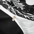 thumbnail image 4 of Homewish Ocean Wave Duvet Cover Queen, Black White Japanese Style Queen Bedding, Black Reversible 3-Piece, 1 Duvet Cover and 2 Pillowcases, 4 of 6