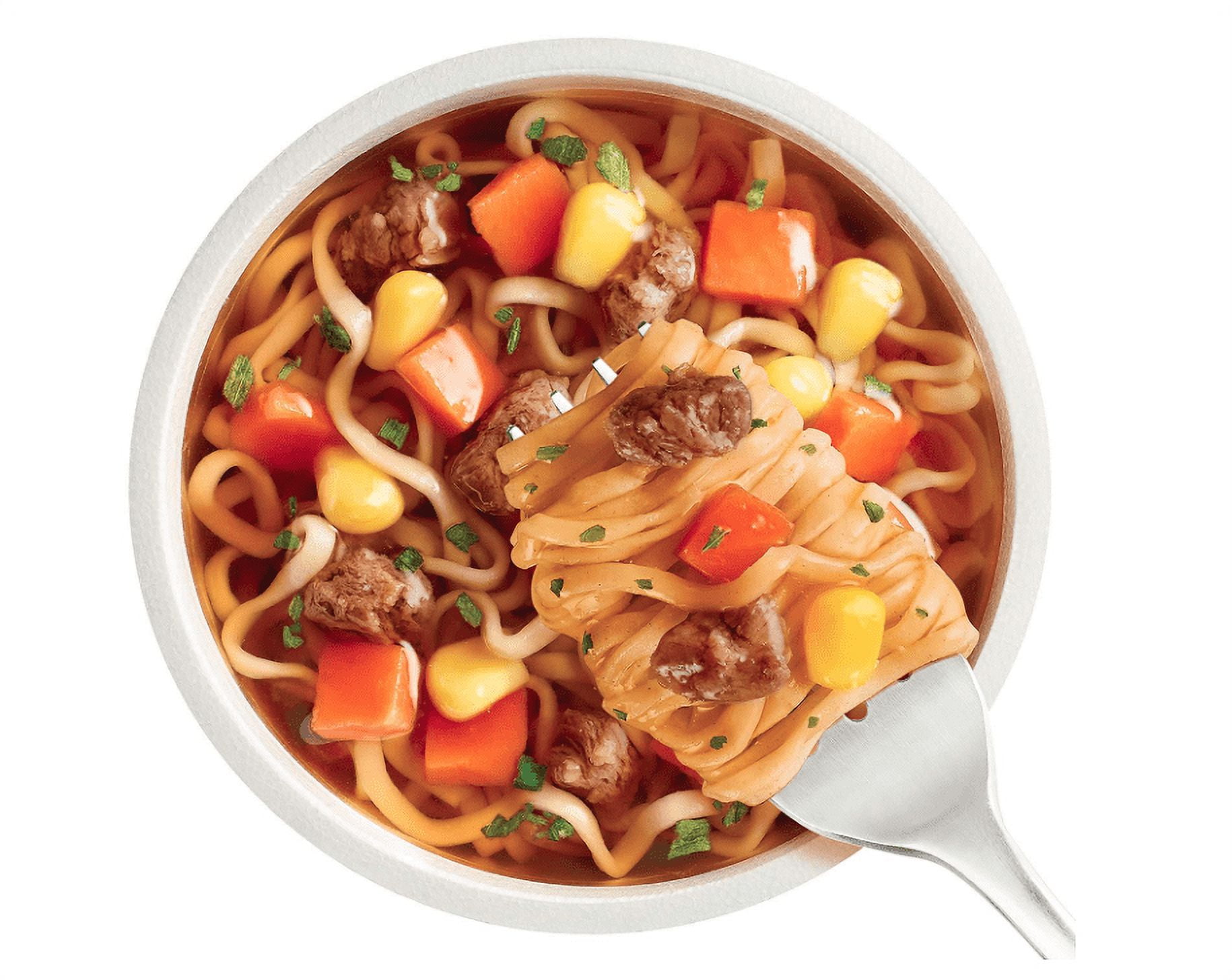 Nissin Cup Noodles Soup, Beef Flavor, Microwaveable Paper