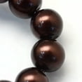 thumbnail image 3 of U8MO 105pcs/Strd 8~9mm Baking Painted Pearlized Glass Pearl Round Beads Loose Spacer-Saddle Brown*2, 3 of 4