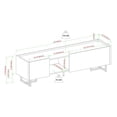 thumbnail image 4 of Pemberly Row Wood Media Console for TVs up to 65" - Dark Walnut, 4 of 6