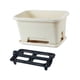 thumbnail image 5 of Caja de ventana para flores, jardinera para flores, multiusos, fácil de limpiar, gran capacidad con Blanco, 5 of 9