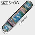 thumbnail image 3 of Yayeee Double Oven Mitt Kitchen Heat Resistant Baking 35" x7" Quilted Glove, Purple Seaside, 3 of 6