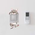 thumbnail image 2 of Wosthever Lindo gato interruptor pegatinas sala de estar dormitorio calcomanía animales patrones autoadhesivo extraíble ventana puerta papel tapiz Decoración del hogar 14.8x15cm Wosthever HA079984-01, 2 of 6
