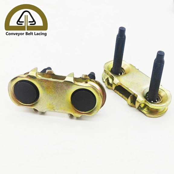 Conveyor Belt Lacing - Bolt Solid Plate Fastener - 140# - For the Belt THK. 5-11mm,25pcs/Box