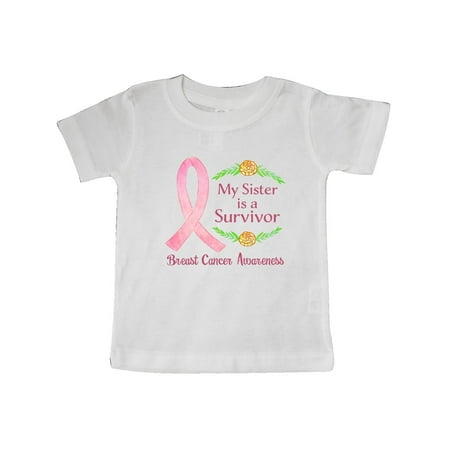 

Inktastic My Sister is a Survivor Breast Cancer Awareness Gift Baby Boy or Baby Girl T-Shirt