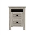 thumbnail image 5 of 2-Drawer Farmhouse Wooden Nightstand with Well-proportioned Design and Sleek Lines, Wood Side Table with Storage Cabinet for Bedroom, Antique Gray, 5 of 9