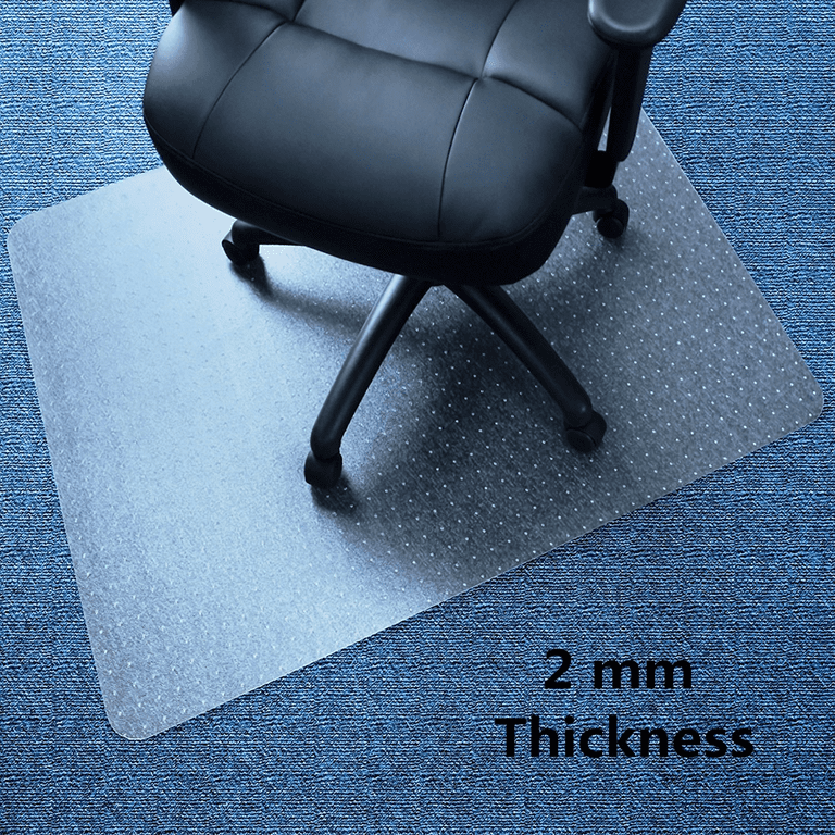 36 x 48 Home Office Chair PVC Floor Mat Studded Back with Lip