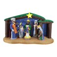 thumbnail image 2 of Belén inflable,Decoraciones navideñas inflables para el belén,Belén con el Niño Jesús y sus padres,luces LED,Decoración navideña inflable para exteriores de 1,4 metros (4,5, 2 of 9