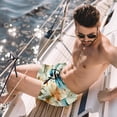thumbnail image 2 of luoweisi Men's Beach Shorts Quick Dry Swim Trunks with Mesh Lining Dragonfly M, 2 of 5