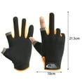 thumbnail image 5 of Pink Season 1 Pair Fishing Gloves Anti Slip Breathable Two Finger Cut Rough Palm Great Friction Hands Contrast Color Outdoor Sports Fitness Gloves Fishing Accessories, 5 of 7
