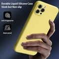 thumbnail image 4 of for Samsung Galaxy S22 Ultra Case, Thin Liquid Silicone Case,Shockproof,Slim Thin Phone Case for Samsung Galaxy S22 Ultra, Full Body Screen Camera Protective Cover-Yellow 2-sam s22u-11, 4 of 14