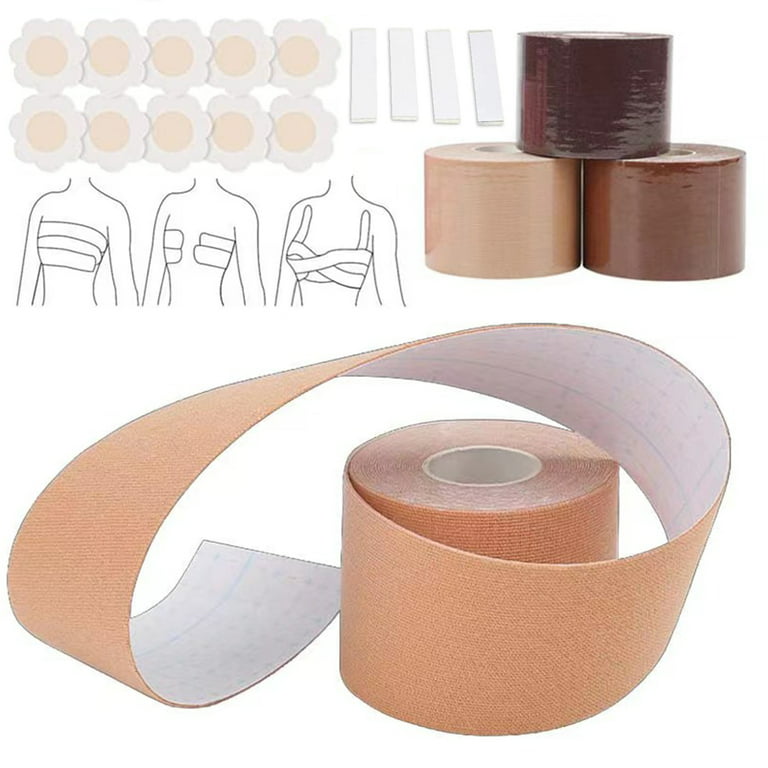 Nippies Breast Lift Tape - Wide Adhesive Fashion Tape for Skin and Body,  Invisible Under Clothing 