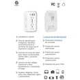 thumbnail image 2 of Multicontacto KELEK Blanco 6 Salidas con Puertos USB-A y USB-C y Supresor de Picos para Hogar, Ofici, 2 of 6