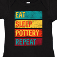 thumbnail image 4 of Inktastic Ceramics Eat Sleep Pottery Repeat Boys or Girls Baby Bodysuit, 4 of 5