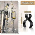 thumbnail image 2 of 12 Pieces Champagne Bottle Sparkler Single Holder Safety Clips Black Plastic Bottle Service Sparklers Clips For Candle Christmas Parties Wedding Cerem, 2 of 5