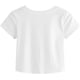 thumbnail image 3 of Dinheiro Camiseta corta de verano para mujer, camiseta de manga corta sólida con frente torcido, XL,, 3 of 5