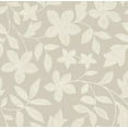 thumbnail image 2 of Mainstays Sheer Printed Grommeted Curtain, Set of 2, Beige Floral, 38” W x 108” L, 2 of 2