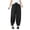 Black, variant on Women's Viscose Polka Dot Balloon Pants, Elastic Waist, Side Pockets