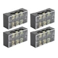 thumbnail image 4 of Bloque De Regleta De Terminales, Bloque De Barrera De Cable Cableado Fácil Abrazadera De Tornillo De Carcasa De PC De Alta Corriente 600 V 35 A Con Cubierta Para Iluminación, 4 of 7