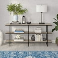 thumbnail image 5 of Evelyn&Zoe Harper 64" Wide Rectangular Console Table, Black Grain, 5 of 8