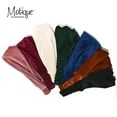 thumbnail image 3 of Motique Accessories Ribbed Velour Wide and Stretchy Headwrap, 3 of 5