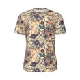 thumbnail image 5 of Wukai Floral With Birds Print Men's Short-Sleeved Mesh T-Shirt,Quick-Dry Short Sleeve Workout T-Shirt-6X-Large, 5 of 8