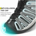 thumbnail image 4 of Rumpra Women's Closed Toe Sandals Water Shoes Hiking Sandals for Beach Activities, 4 of 7