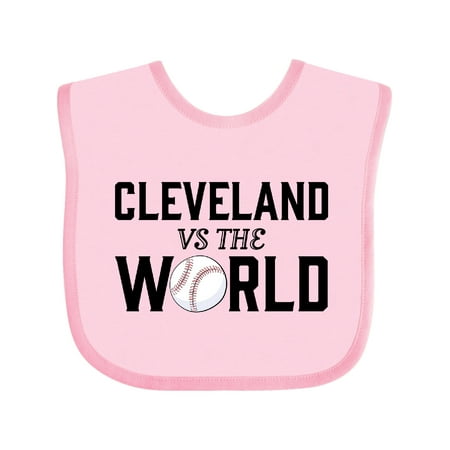 

Inktastic Cleveland Vs. the World with Baseball Gift Baby Boy or Baby Girl Bib