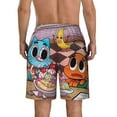 thumbnail image 4 of Amazing World of Gumball Men's Swim Trunks Quick Dry Beach Board Shorts with Pockets Mesh Lining Bathing Suits, 4 of 7