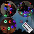 thumbnail image 5 of Luces de cadena de Halloween, decoración de luces de cadena de globo ocular de Halloween, luces de cadena que funcionan con pilas, 30 luces LED, diseño a prueba de polvo e impermeable,, 5 of 5
