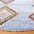 thumbnail image 3 of SAFAVIEH Chapel Joyce Diamond Area Rug, Blue/Beige, 6'7" x 6'7" Round, 3 of 8