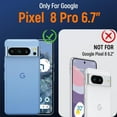 thumbnail image 5 of KOMI for Google Pixel 8 Pro Case, Dual Layer Shockproof Rugged Pixel 8 Pro Case [15FT Military][Heavy Duty Protection] Google Pixel 8 Pro Phone Case [Raised Edges Protect Camera & Screen] (Pink), 5 of 5