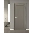 thumbnail image 3 of Slab Barn Door Panel 42 x 84 | Quadro 4111 Grey Ash | Sturdy Finished Wooden Modern Doors | Pocket Closet Sliding, 3 of 6