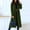 Army Green, variant on Women's Winter Lapel Double Breasted Office Work Long Wool Spring Fall Pea Coat Overcoat Light Blue M