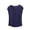 Navy, variant on QSXADF Pajama Tops For Women Sleep Shirt Pajama Shirt Sleeveless Crew Neck Lightweight Ruffle Women Summer Pajamas Soft Loungewear