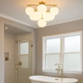 thumbnail image 6 of 84201LCB Lark Julep - 45W 9 LED Large Flush Mount-19.5 Inch Tall and 24 Inch Wide-Lacquered Brass Finish, 6 of 11