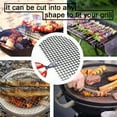 thumbnail image 4 of ACDANC Grill Mesh Mat 4 Pack Reusable Non-Stick BBQ Grill Mats 16"X13" Outdoor Barbecue Baking Accessories Works On Gas Charcoal Electric Grill for Grilling Meat,Fish,Steak,Vegetables, 4 of 4