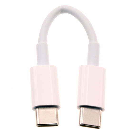 5 inch Short USB-C Cable for OnePlus Nord 3/N30 5G/N300 5G - PD Fast Charge Cord Power Wire Wire Type-C to Type-C Sync White