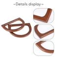 thumbnail image 5 of 4PCS D-Shaped Wooden Purse Handles, Wood Replacement Handles for DIY Bag Purse Handbags Clutch Making (Brown), 5 of 8