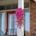 thumbnail image 5 of Clearance, Artificial Hanging Flowers for Outdoor, Simulated Rose Artificial Flower Plastic Flowers Vines Artificial Flowers for Outdoor Home Wedding Garden Yard Hanging Baskets Decoration, 5 of 5