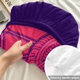 thumbnail image 4 of Full Size Fitted Sheet Set - Pink Navy Blue Flamingo 3 Piece Bedding Sets 16" Deep Pocket Fitted Sheet with 2 Pillowcases Summer Beach Coastal Modern Art Brushed Microfiber Hotel Luxury Bed Sheets, 4 of 9