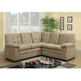  Buchannan Microfiber Corner Sectional Sofa Taupe - Walmart.com