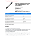 thumbnail image 2 of Rear Lower Alignment Camber Lateral Link - Compatible with 2019 - 2023 Chevy Blazer 2020 2021 2022, 2 of 2