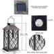 thumbnail image 5 of Solar Lantern, Outdoor Garden Hanging Lanterns,Set of 2,Waterproof LED Flickering Flameless Candle Mission Lights for Table,Outdoor,Party Decorative, 5 of 5