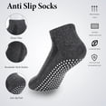 thumbnail image 4 of Bocaoying 8 Pairs Non Slip Socks with Grip, Anti Slip Socks with Cushion, Full Toe Ankle Fall Prevention Socks with Grip, Non Skid Socks for Yoga,Pilates,Dance,Ballet, 4 Colors Unisex, 4 of 8