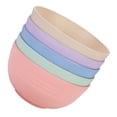thumbnail image 4 of KAKOWELY Durable PP Material Rice Bowl with Stacking Design for Kitchen Small Size 5 Pcs Assorted Color,5.2"X5.2"X2.28", 4 of 4
